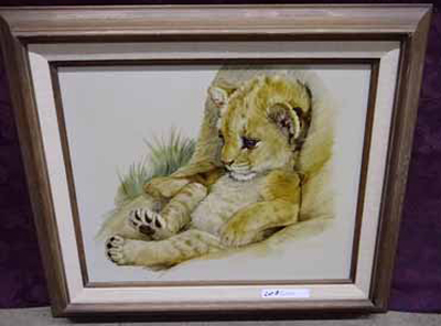 lion cub painting 949-715-0308