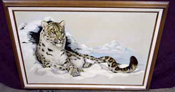 snow leopard painting 949-715-0308