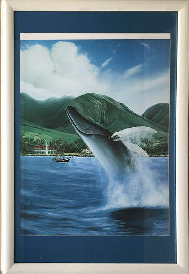 949-689-2047 Robert Wyland whale lithograph