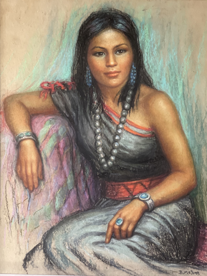 Beatrice McIvor Native American Portrait 949-689-2047