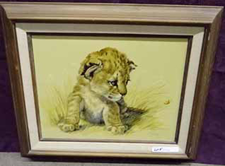 lion cub painting 949-715-0308