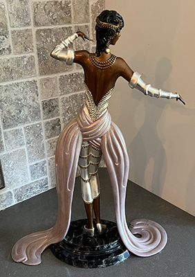 949-689-2047 Ert&eacute; Belle due Ball bronze sculpture