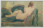 949-689-2047 artist Frank van Sloun, Reclining Nude