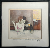 949-689-2047 Lucille Maher Caf&eacute; Scene art