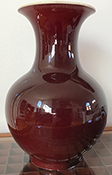 949-689-2047 Sang de Boeuf Ceramic Vase 949-689-2047 Sang de Boeuf Ceramic Vase